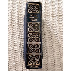 💙The Works of A. Conan Doyle Hardback Vintage Antique Book B&W Illustration💙
